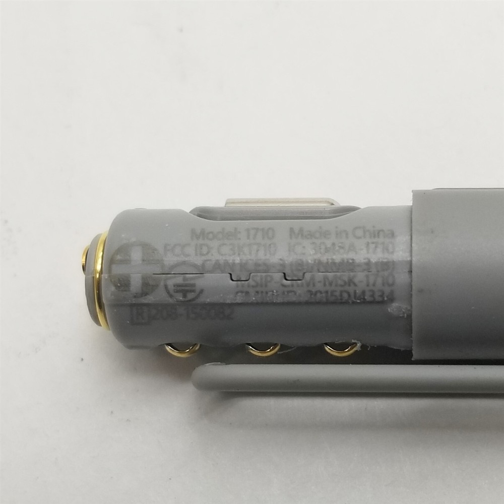 Microsoft Surface Pro Pen 1710 Bluetooth Silver Button Writing Drawing Stylus