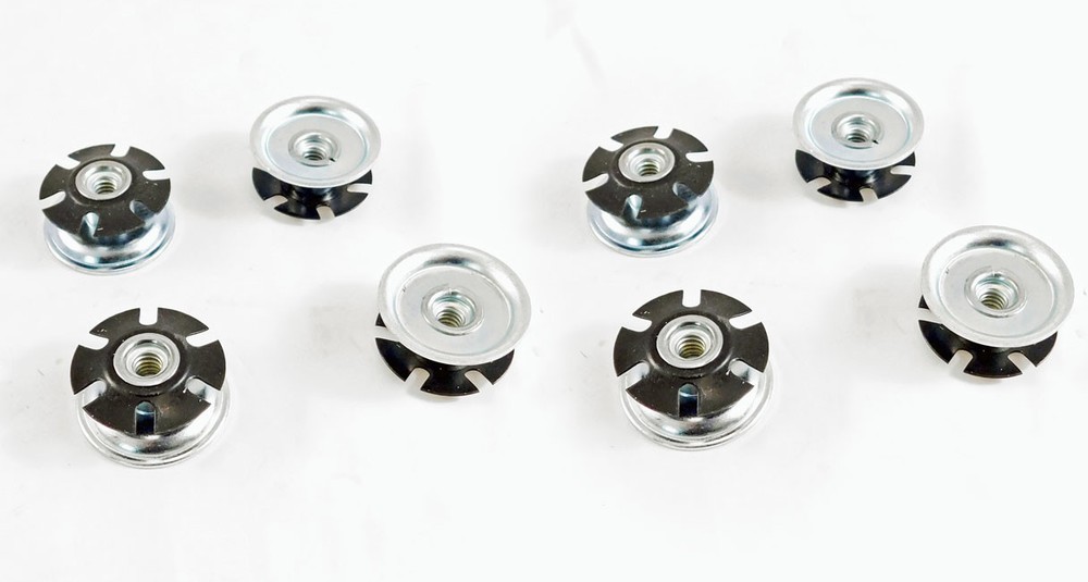 8 Pack Threaded Star Type 1-1/4(OD) Round Tubing Insert 1/4-20 Threads  S72-404