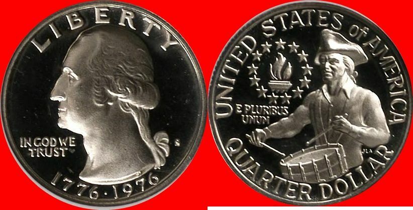 1976 S Clad Washington Quarter Cameo Gem Proof