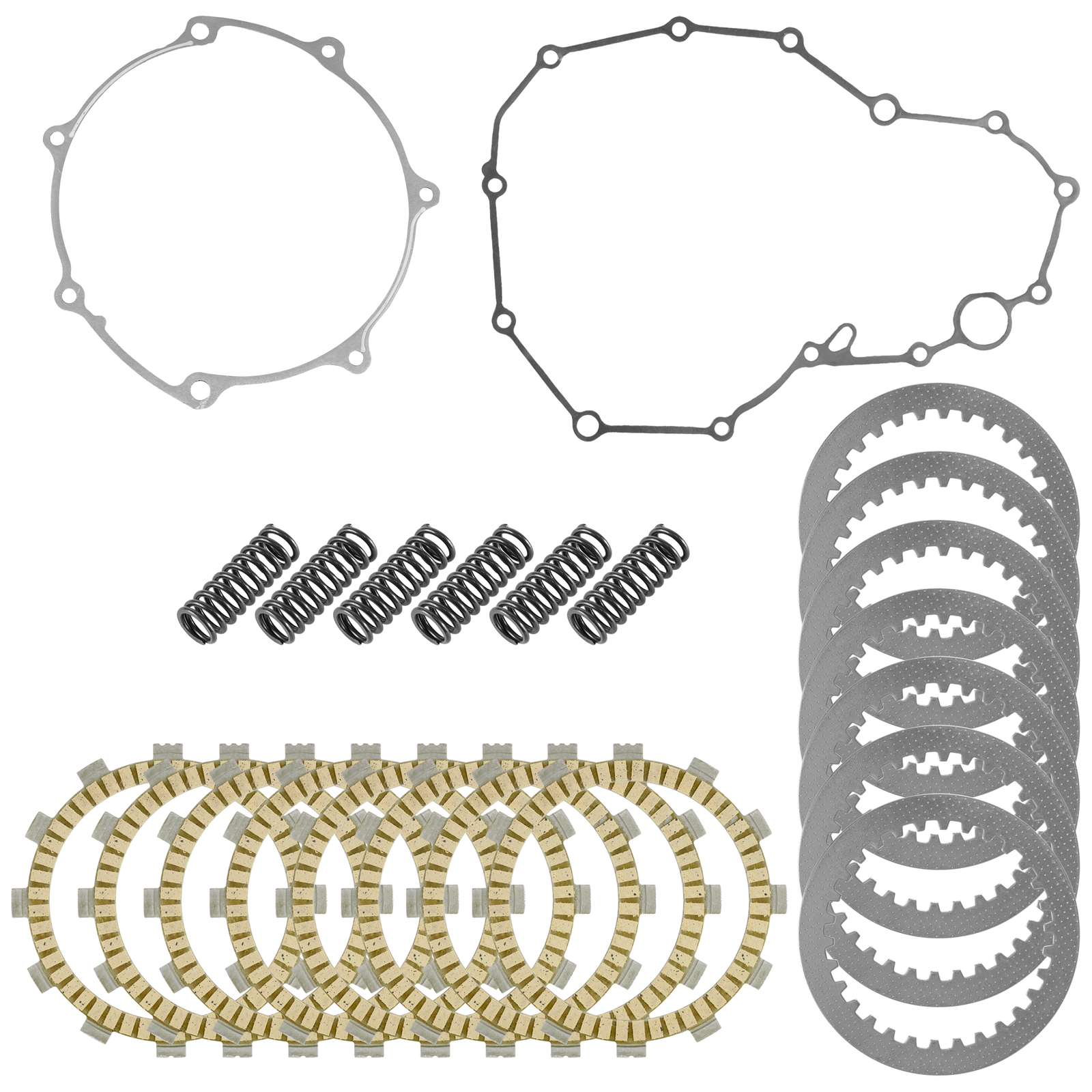 Clutch Friction Steel Plates Springs Gasket Kit for Yamaha YFZ450R SE 2014-2024