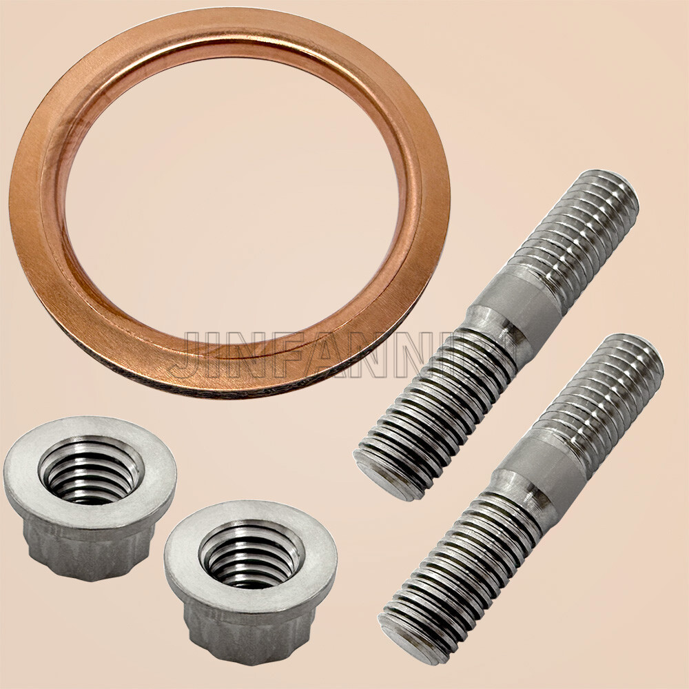 Cylinder Exhaust Studs Muffler Bolts Nuts Gasket Kit for Yamaha YFZ450 YFZ450R/X