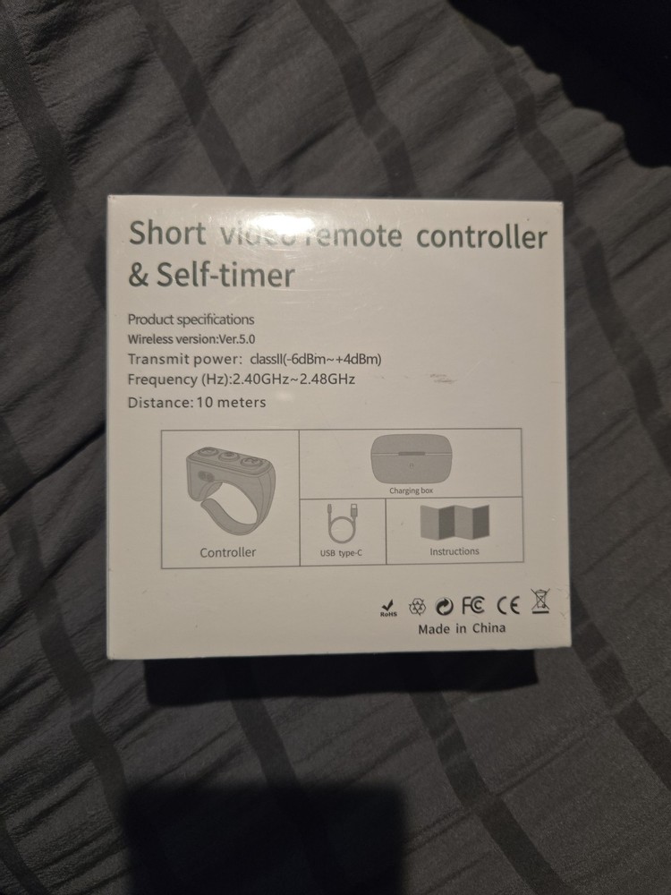 MERNEUO TikTok Scrolling Camera Remote Control Self Timer Ring