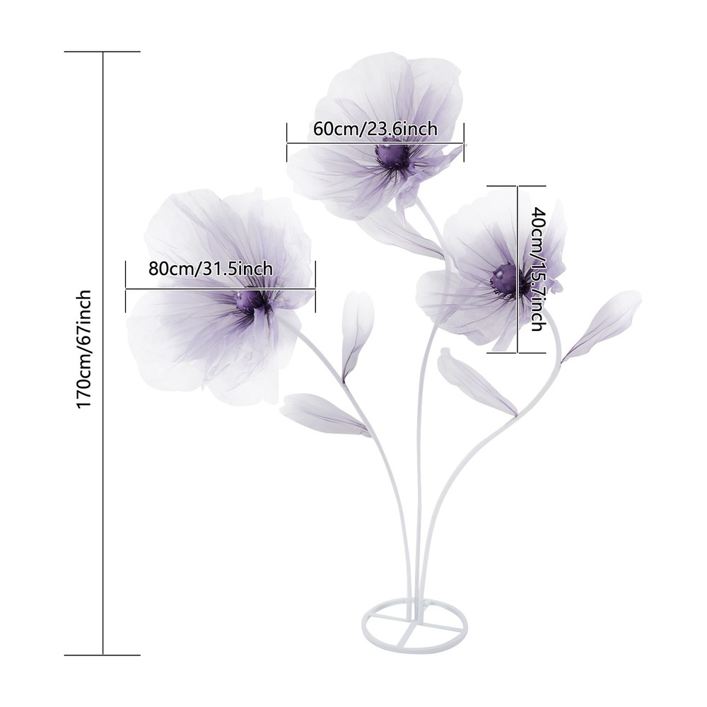 Three-headed Artificial Wedding Flowers Wedding Decorative Artificial Flowers
