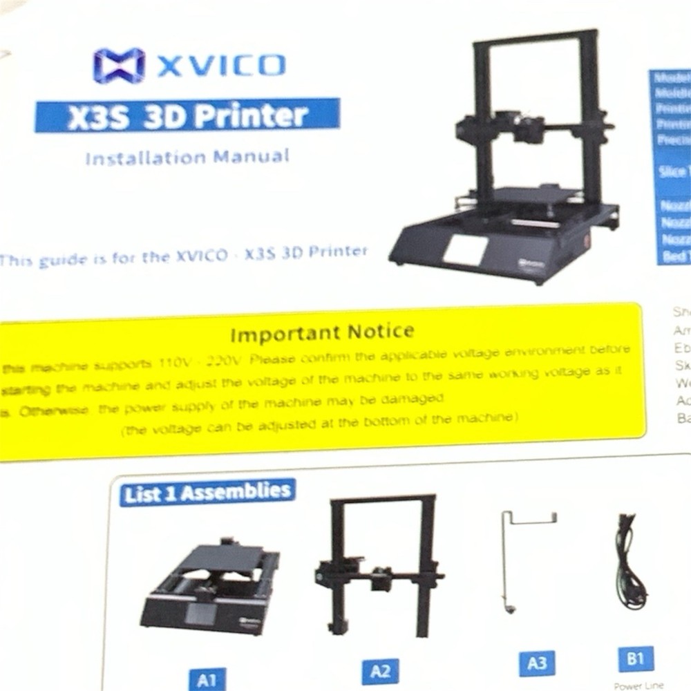 Xvico X3s 3d Printer
