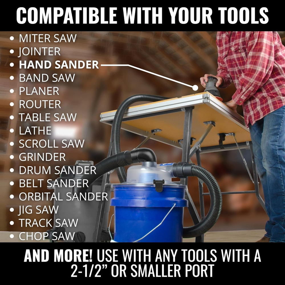 Dust Deputy Low-Pro plus Cyclone Dust Separator – Engineered High Flow Wet/Dry V