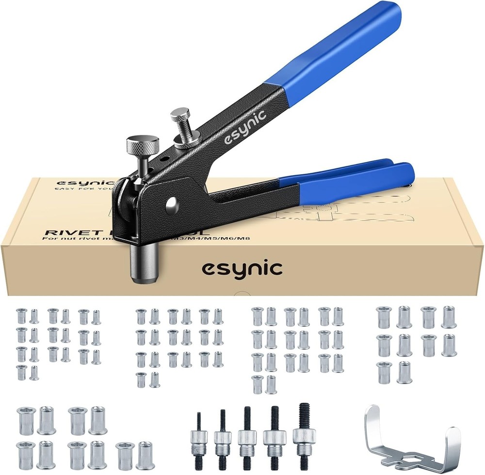 Ultimate Rivet Nut Tool Kit - Precise 10 Inch Gun with 5 Mandrels for Repairs