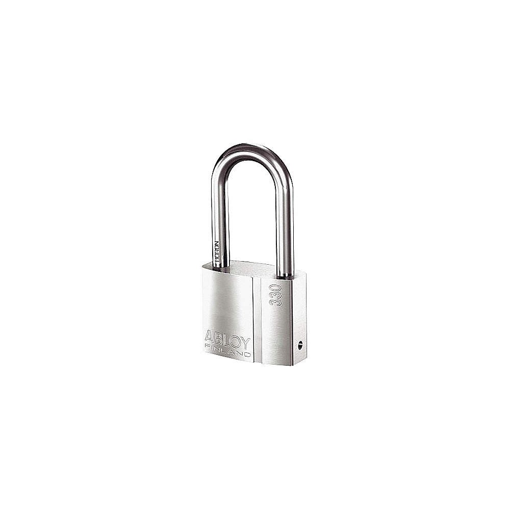 ABLOY PLI330/50B-KD Keyed Padlock,1 in,Rectangle,Silver 35GP77