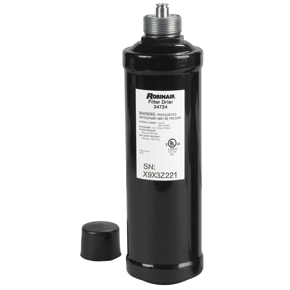 Robinair 34724 Spin On AC Filter Drier Moisture Acid Removal for Service Units