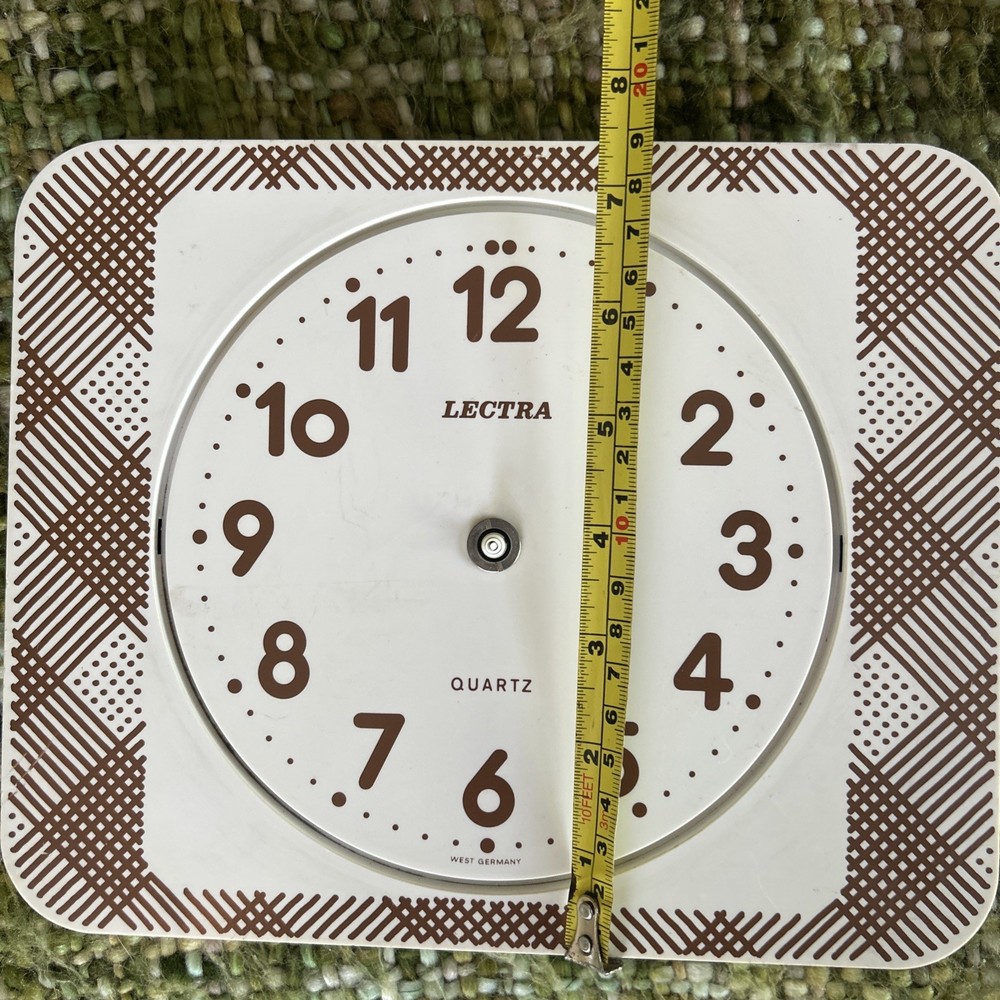 Vintage Modern Retro Lectra Quartz Clock From West Germany