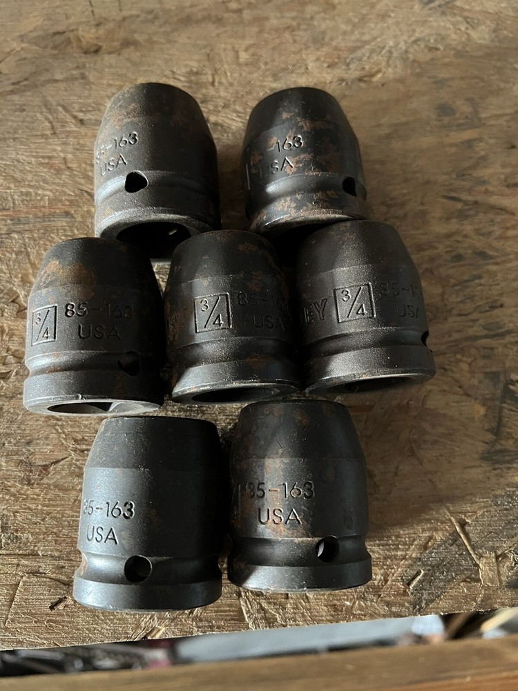 Stanley/Proto 85-163, 6 Point 3/4" Drive 3/4” Impact Socket Surface Rust New