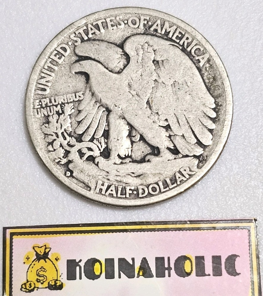 1935 D Walking Liberty Half Dollar In VF Condition, Pulled From Storage Fast 🚢
