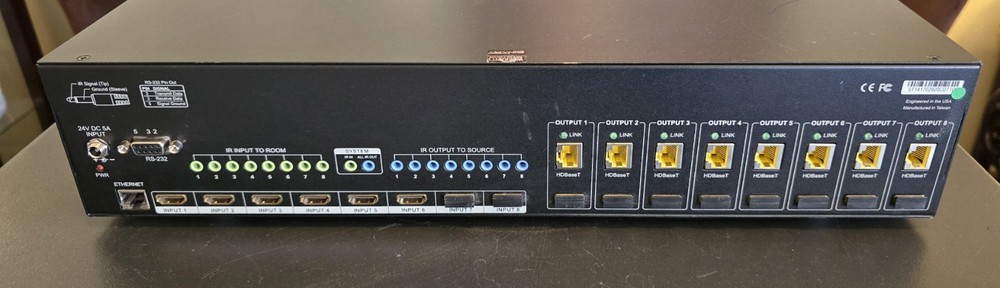 Binary B-500 MTRX-230-8x8 HDMI video switcher