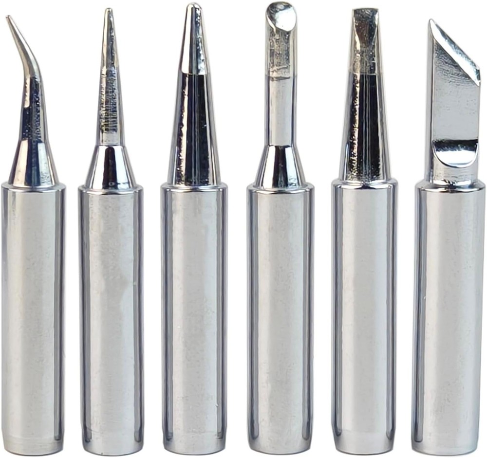 Versatile 900M Soldering Tips Set - 6 High-Quality Copper Tips for All Projects