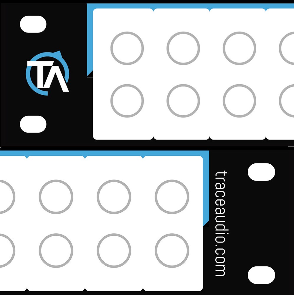 Single - Blank Patch Bay Labels Compatible with ART P48 by Trace Audio