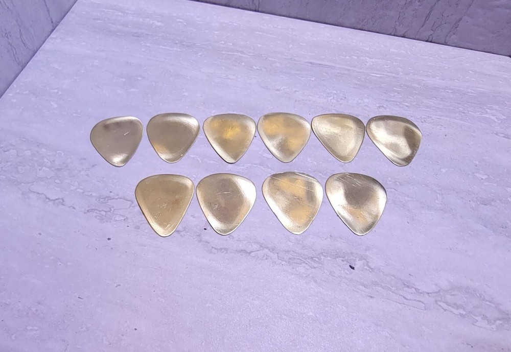 Handmade Brass blank guitar pick 25 gauge
