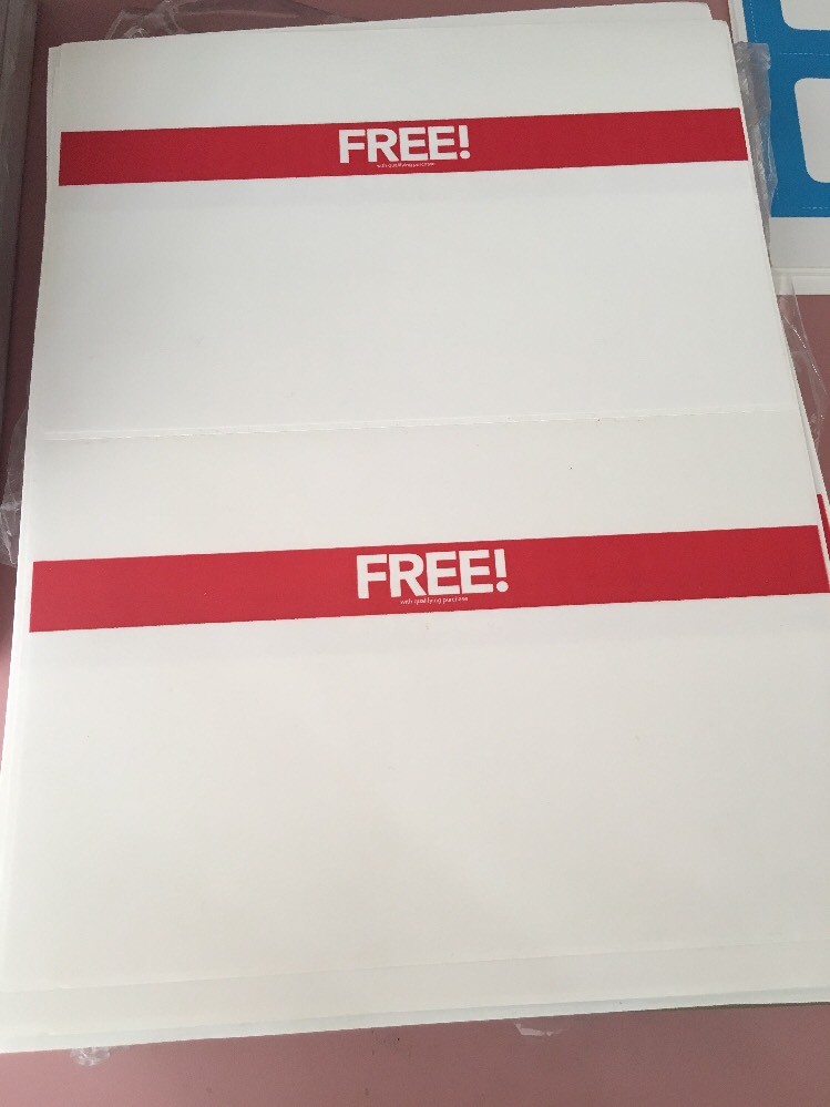 Free Sticker Label 150ct