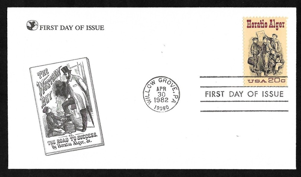 #2010  20c Horatio Alger - Readers Digest FDC