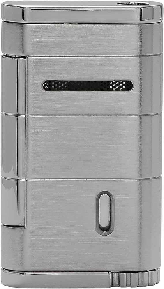 Xikar Allume Single Flame Cigar Lighters, Silver