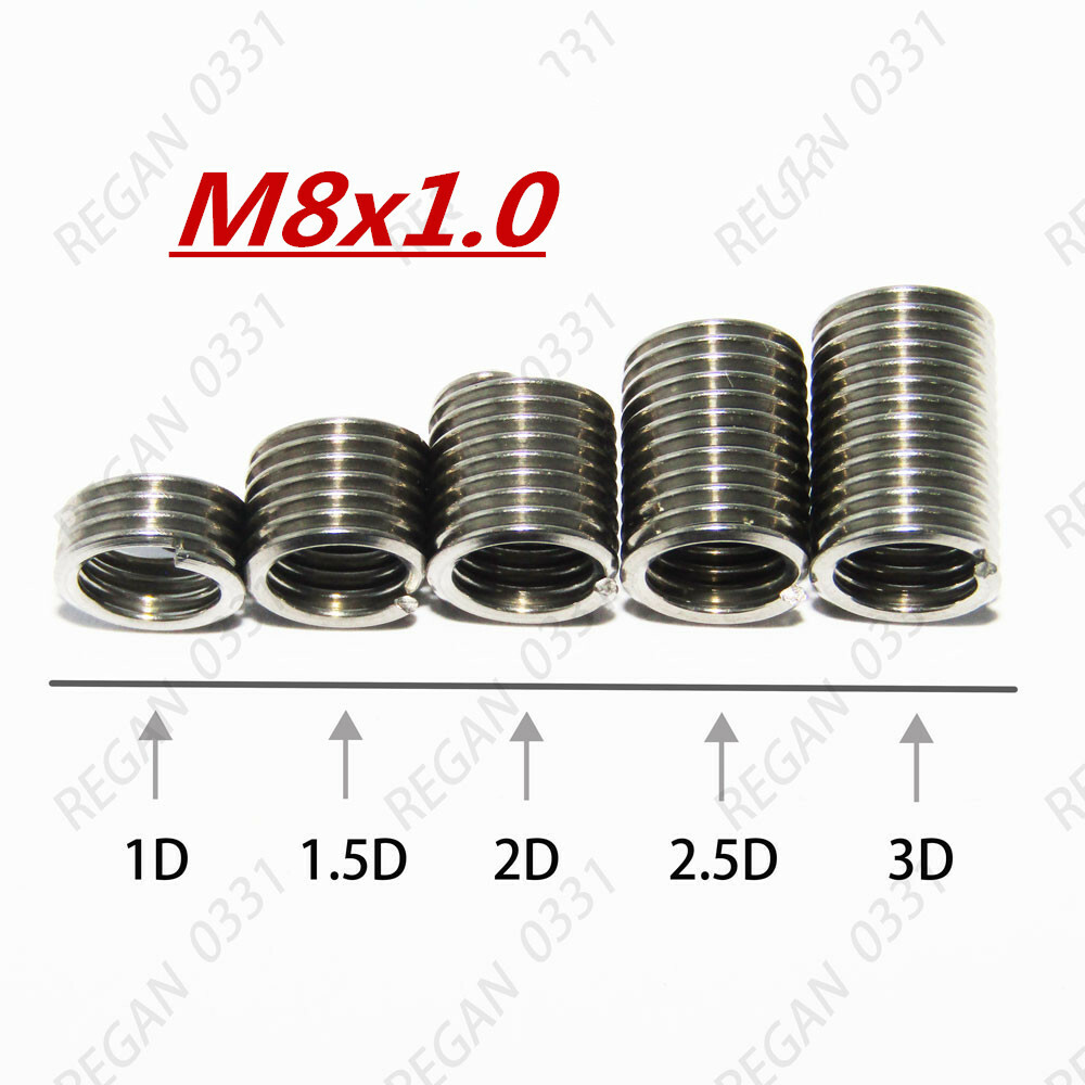 304 Stainless Steel Thread Repair Wire Insert FINE THREAD Helicoil Thread Insert