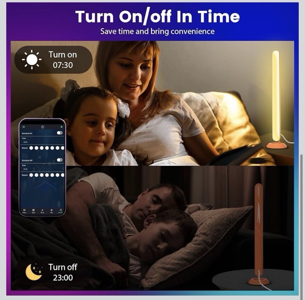 Smart LED Light Bars,TVLEDICWW TV Backlight with Double Light Beads, App Control