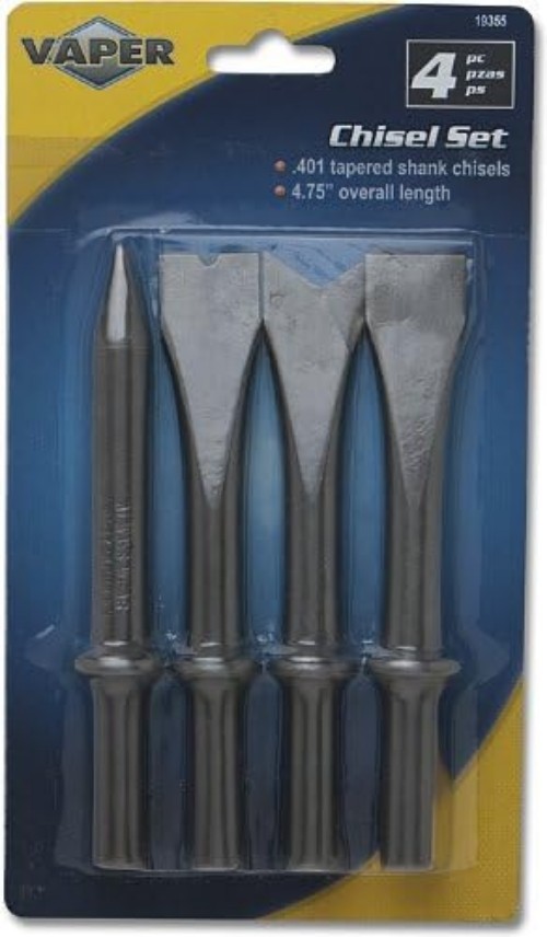 Versatile Vaper 19355 Air Chisel Set - Complete 4 Piece Tool Collection