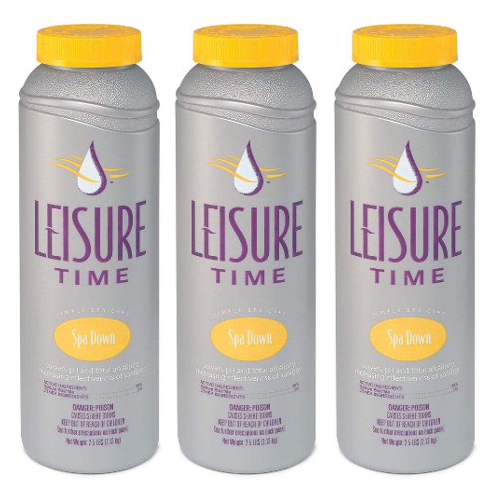 Leisure Time Spa Down pH Balancer Adjuster Decreaser 2.5lb for Spa & Hot Tub 3pk
