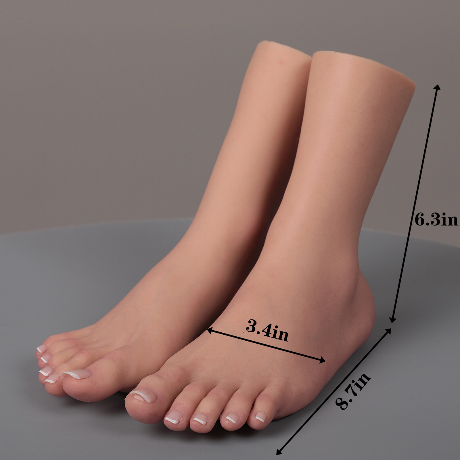 Realistic Silicone Female Foot Model Lifesize Mannequin Display Fake Feet Model