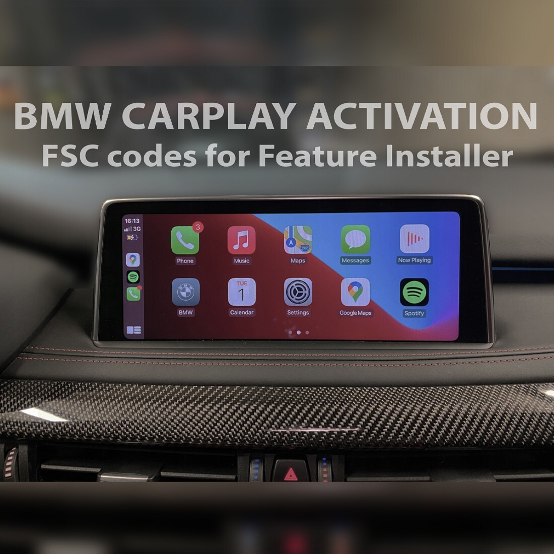 CarPlay Activation BMW / MINI FSC NBT EVO ID5/ID6 ( Apple CarPlay Activation )