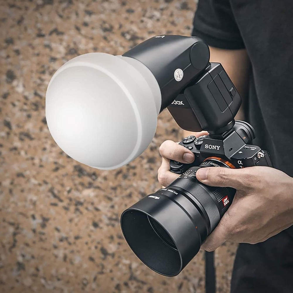 Godox AK-R22 Diffusion Dome, Collapsible Flash Diffuser Suitable for Godox V1 V1
