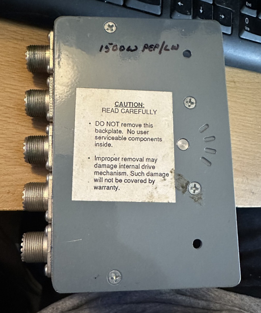 Alpha Delta-4 Coaxial Switch 4 POS Surge Protector Good Condition