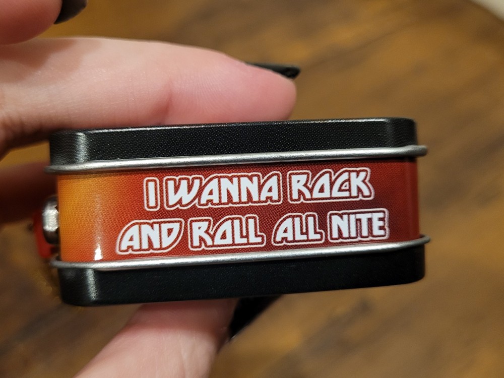 ~KISS Band Christmas Ornament Tin 4″ Metal Mini Tin Vintage Style Hard Rock~