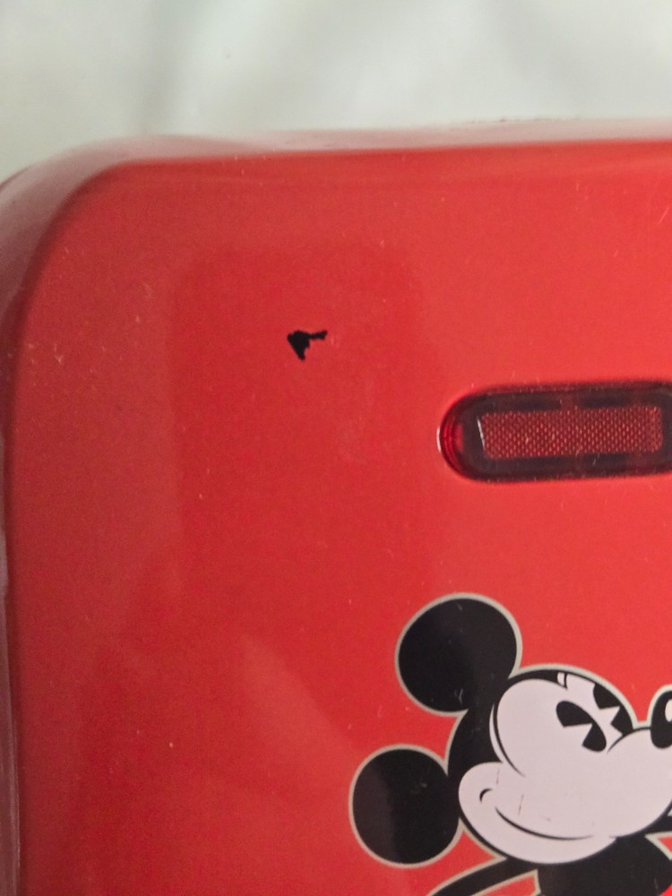 Disney DCM-8 Mickey Cake Pop Maker Mini, Red. Small break in plastic on bottom