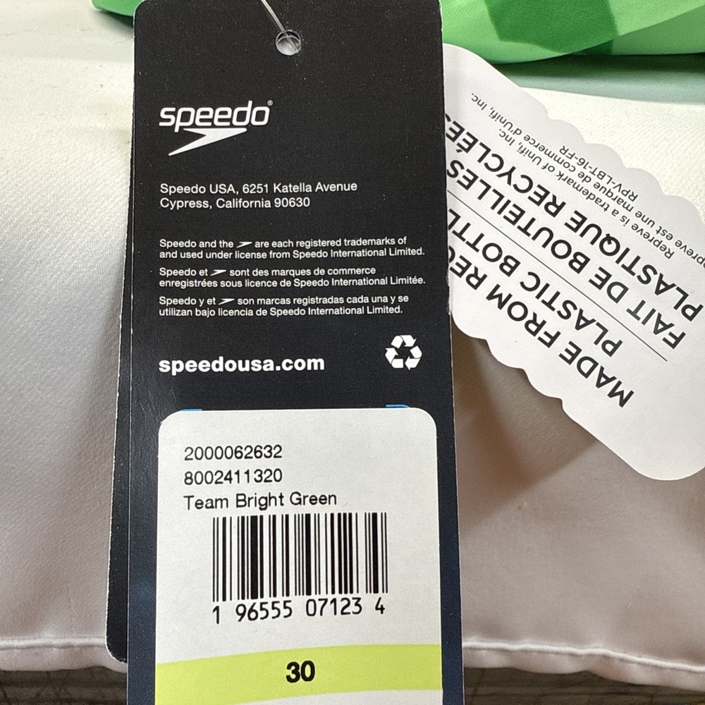 Speedo vortex maze flyback 1 pc size 30 green