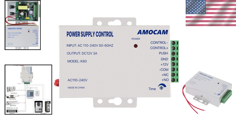 Global K80 Power Supply Control 12V for Electric Locks & Access Controllers