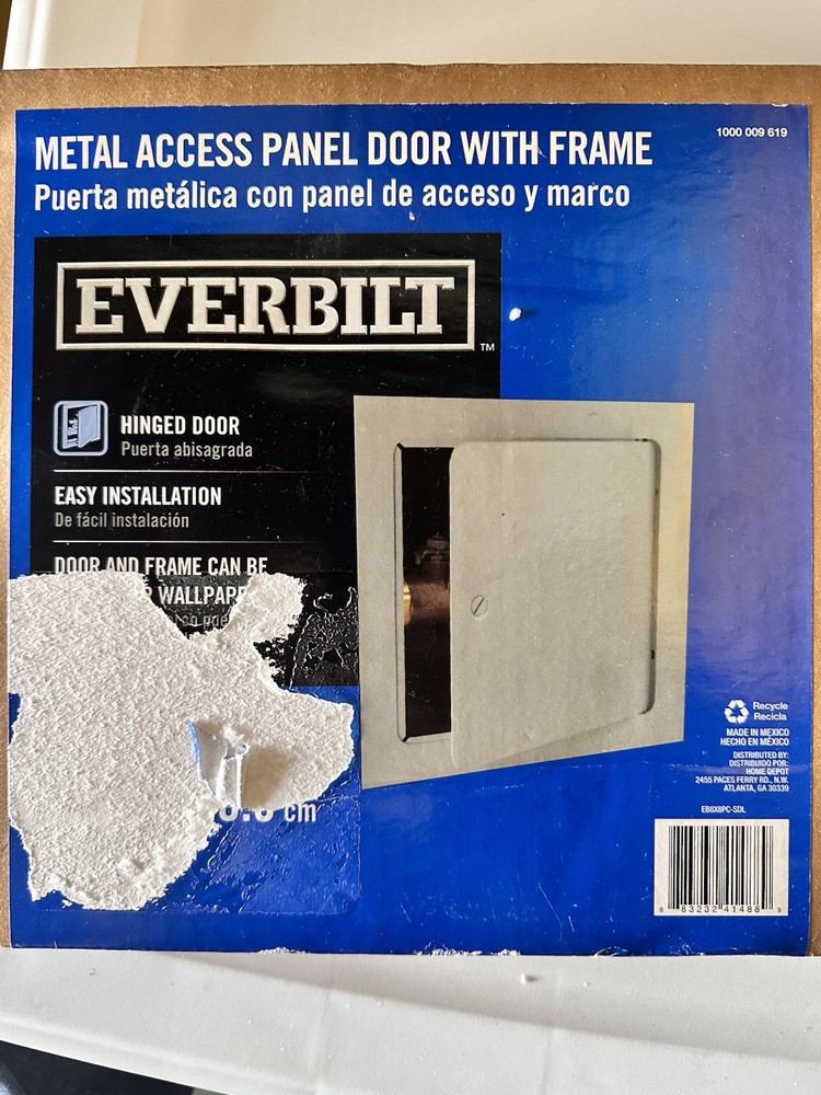 Everbuilt Metal Access Panel Door With Frame, 8" x 8"