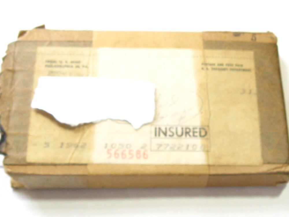 1962 US Mint Proof Set Mailing Box & Packing List/Order Form - #10119-6