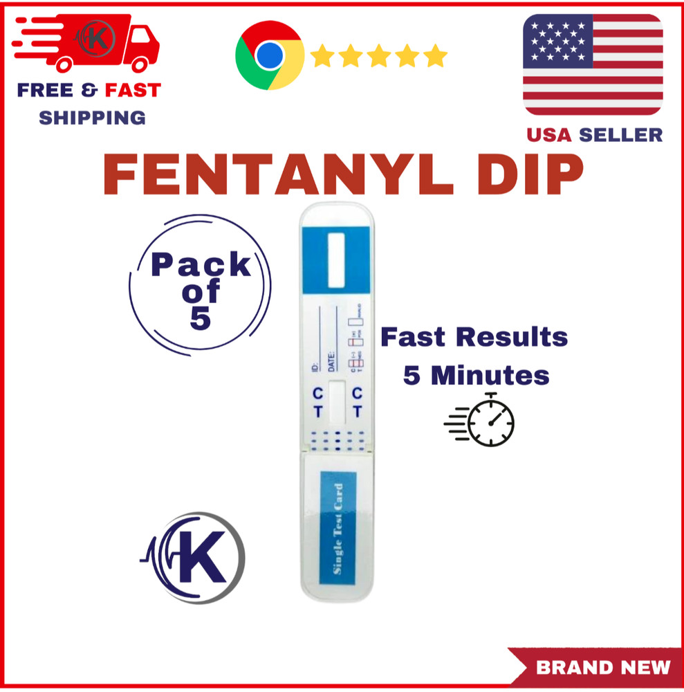 (5 Pack) 1 Panel Dip Instant Drug Test FEN/FENTANYL