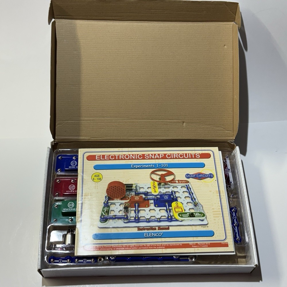 ELENCO SC-100 Electronic Snap Circuits Jr. Build Over 100 Projects COMPLETE