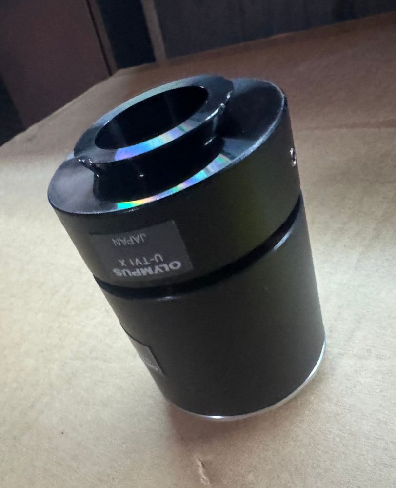 OLYMPUS U-CMAD-2 C-MOUNT MICROSCOPE CAMERA ADAPTER WITH U-TV1 X ATTACHMENT