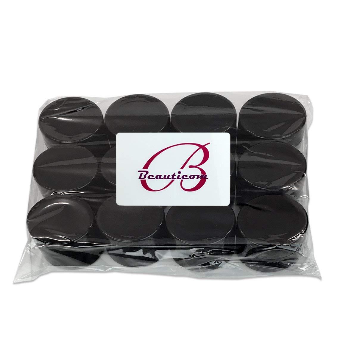 36 Pieces 7G/7ML Black Thick Cosmetic Sample Container Jars with Lid BPA Free