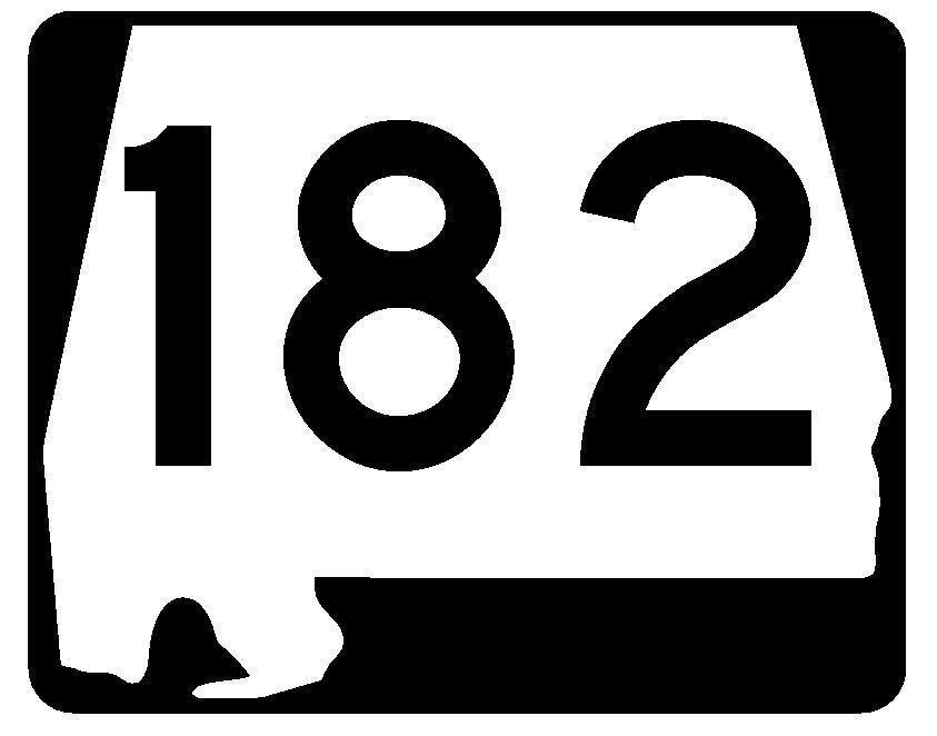 Alabama State Route 182 Sticker Decal