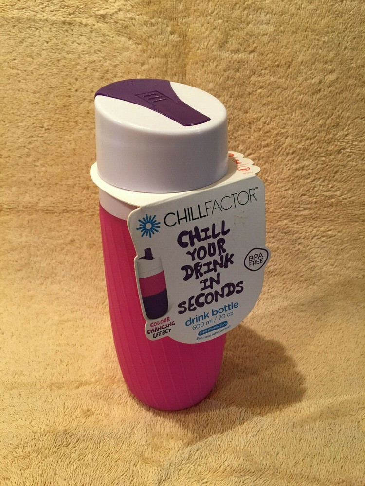 New  Pink Chillfactor Drink Bottle 20 oz