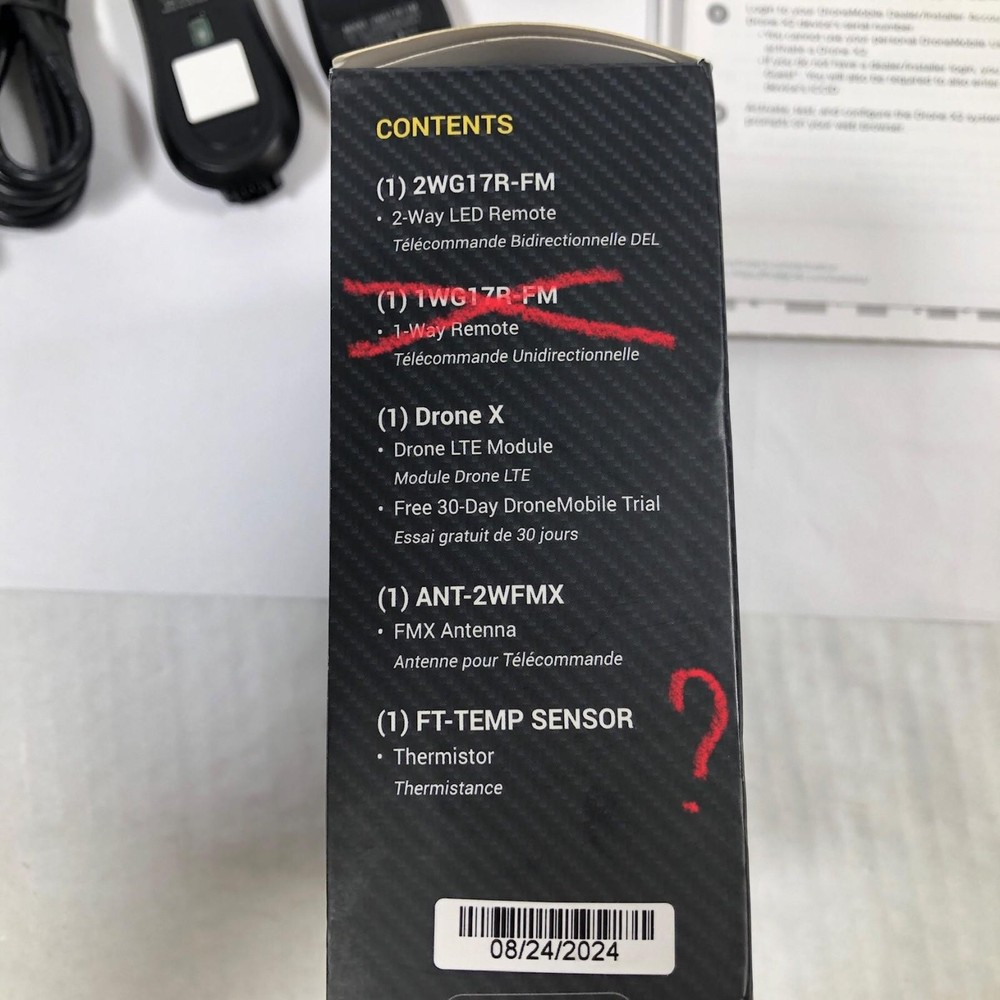 Compustar 2WG17 Keyless Entry FM remote kit with Drone LTE Module