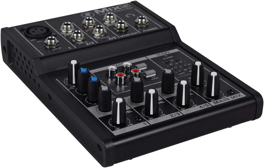 Mix5 5-Channel Compact Mixer, Black