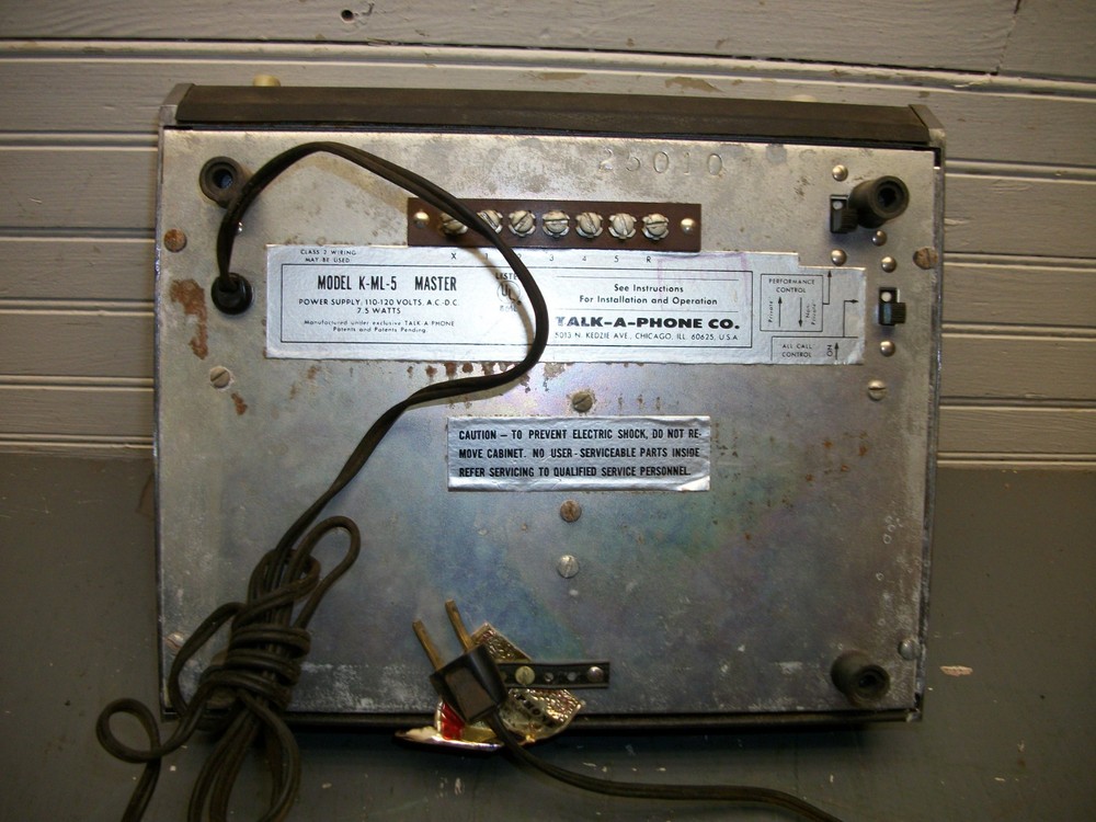 Talk-A-Phone K-ML-5 Master Intercom System -Untested