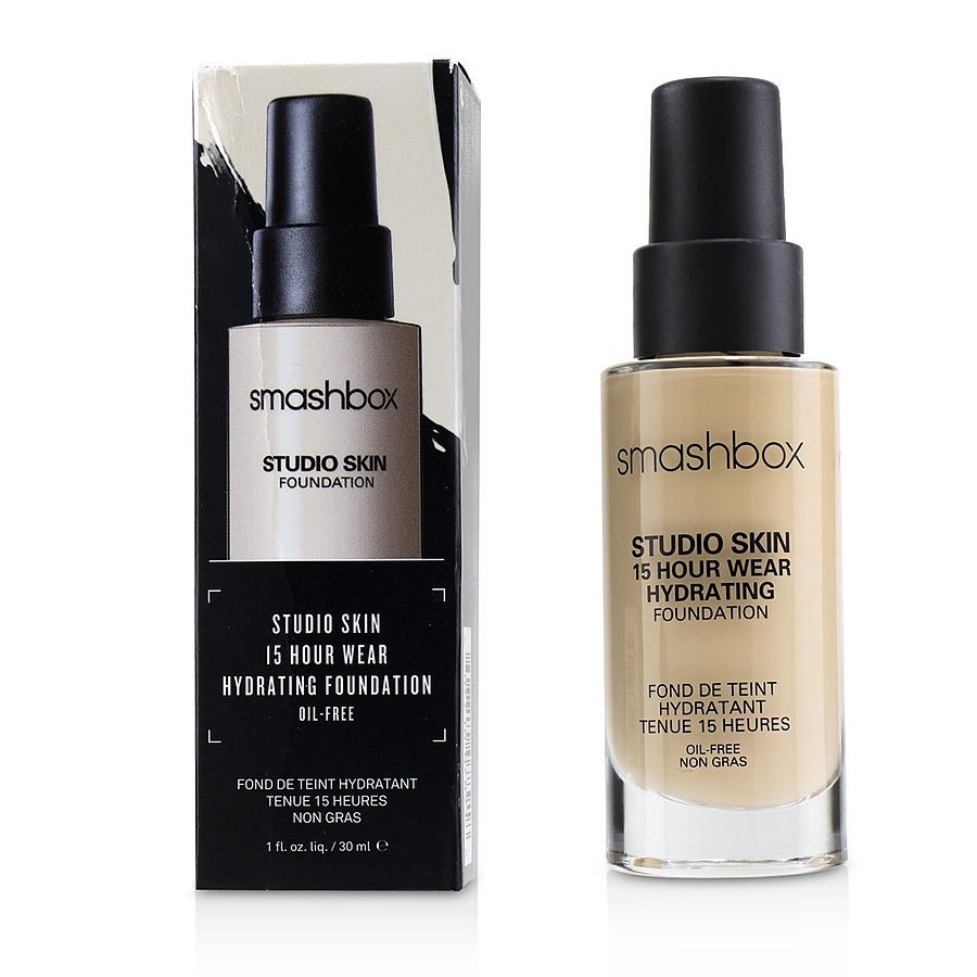 SMASHBOX STUDIO SKIN 15 24 HOUR WEAR HYDRATING FOUNDATION OIL FREE 1OZ/30ML NIB