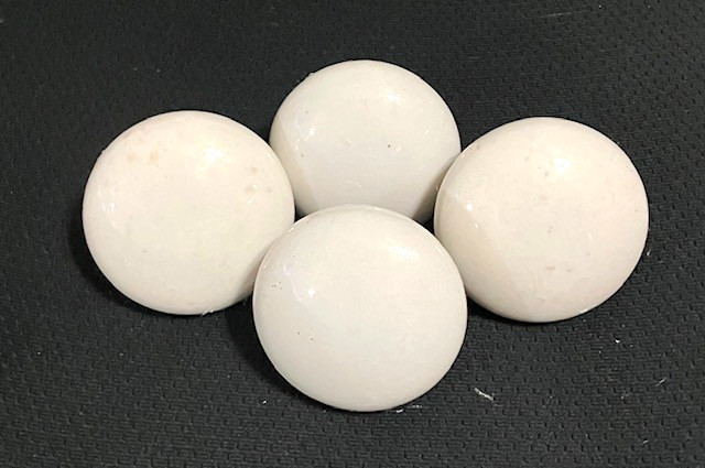 4 Vintage White Porcelain Door Knobs