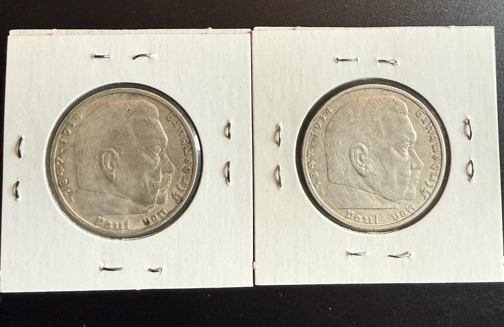 GERMANY 5 MARK COIN - Third Reich - SILVER German
