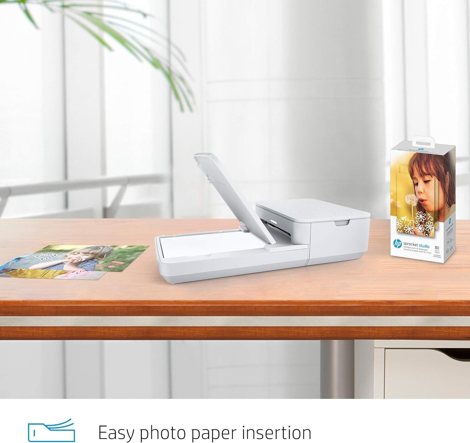 2 BOXES!!! HP Sprocket Studio 160 Sheets 4x6 Photo Paper & 4 Cartridges (total)