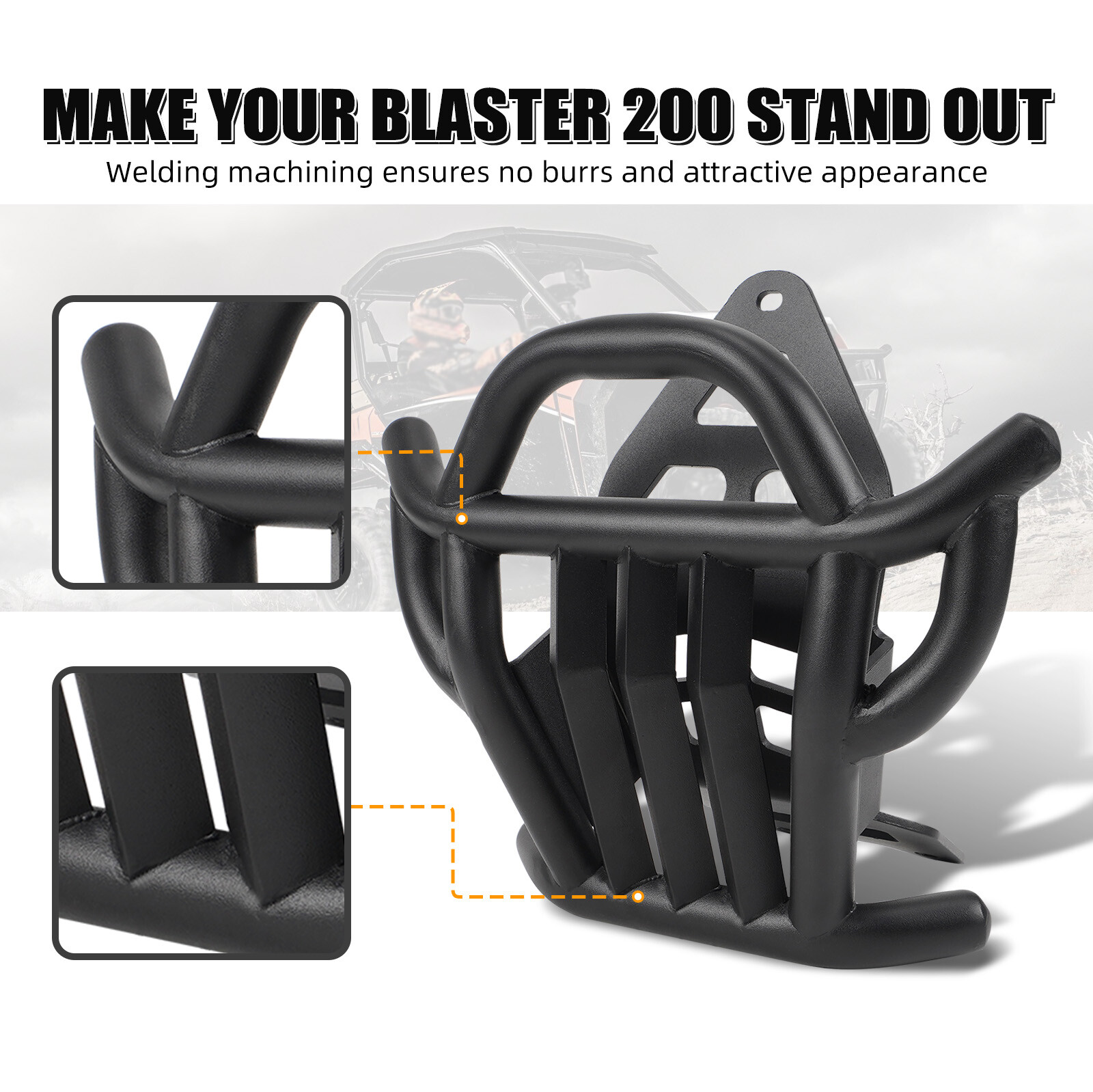 NICECNC Front Bumper For Yamaha Blaster 200 YFS200 1988-2006 #3JM-2845N-30-00